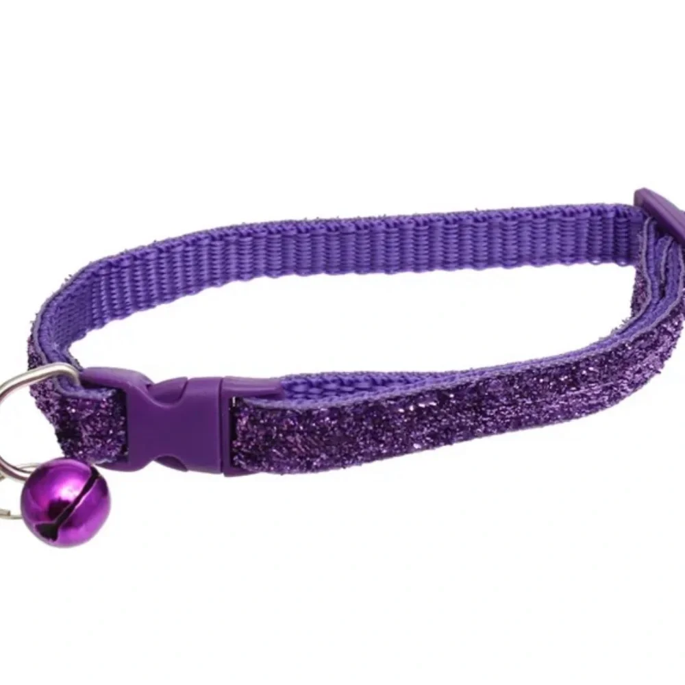 Sequin Small Pet Dog Cat Nylon Collar